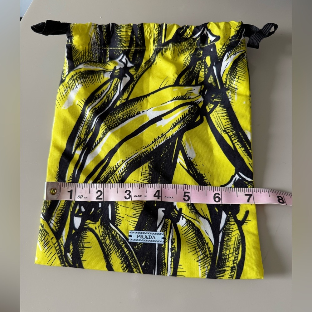 Prada Vibrant Yellow and Black Pouch